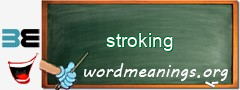 WordMeaning blackboard for stroking